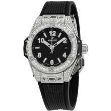 Hublot Big Bang One Click Steel Automatic Diamond Black Dial Ladies Watch 485 Sx 1170 Rx 1604