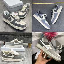 Giày Nike Airforce1 Màu Xám Giay Nike Af1 Nam