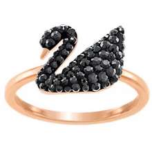 Nhẫn Iconic Swan Ring Black Rose Size