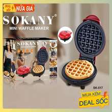 Máy Làm Bánh Waffle 350W Kiểm Soát Nhiệt