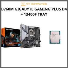 Main B760M Gaming Plus Wifi D4 + I5 13400F Tray