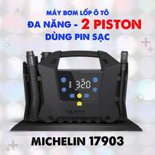 Máy Bơm Lốp Xe Ô Tô 17903 Pin Sạc 2