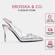 Erosska - Slingback Cao Gót Mũi Nhọn Phối