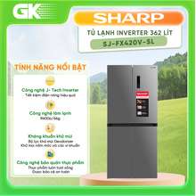 Tủ Lạnh Inverter 362 Lít Sj Fx420V Sl Hàng