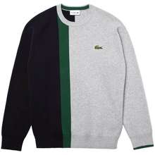 Áo Dài Tay Men s Crew Neck Colorblock Cotton