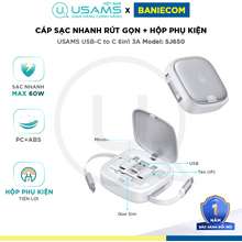 Cáp Sạc Nhanh C To C 60W Sj650 Kèm Bộ Phụ 