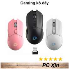 Chuột Gaming Không Dây Em901 Hồng / Trắng 