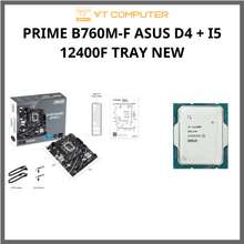 Main B760M-F + Cpu Intel Core I5 12400F Tray New