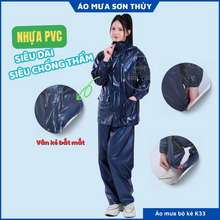 Bộ Áo Mưa Nhựa Pvc Kiểu Mới Siêu Dai,