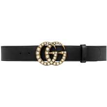 Thắt Lưng Nữ GG Leather Belt With Pearl