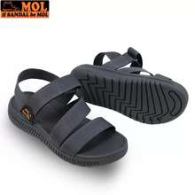 Giày Sandal Mol Màu Đen Nam Nữ Quai Chéo