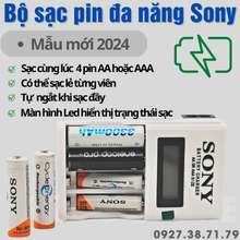 [SẴN] Bộ Sạc Pin AA AAA Sony - Sạc cùng