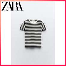 Zara Mùa Hè Mới Về Nữ Cổ Tròn Slim Fit 