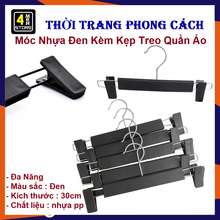 Combo 10 Móc Kẹp Quần Áo Móc Nhựa Đen