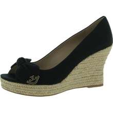 Womens Dory Canvas Wedge Open Toe