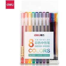 Set Bút Gel Nhiều Màu 8 Màu Kèm 8 Ống