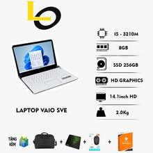 VAIO Laptop Cũ Rẻ Sony SVE Core i5/Ram 8Gb/SSD 256Gb Máy bền Bỉ Chạy 24/24