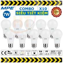 Combo 10 Bóng Led Bulb 7W - Ánh Sáng Trắng/