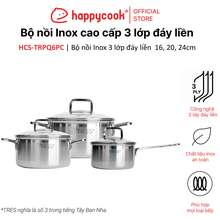 Bộ Nồi Quánh Inox Cao Cấp 3 Lớp Đáy