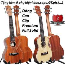 Đàn Ukulele Concert Tenor Gỗ Tặng 9 Phụ