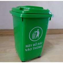 Thùng Rác Nhựa Công Nghiệp Hdpe 60L Có