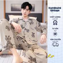 Đồ Ngủ Pyjama Dài Tay Nam - Bộ Pijama Nam 