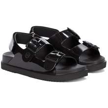 Dép Nữ Isla Buckled Rubber Sandals Màu Đen