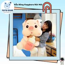 Gấu Bông Heo Ôm Bình Sữa Yata Bear Hàng