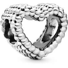 Jewelry Beaded Heart Sterling Silver