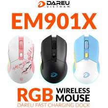 Chuột Không Dây Gaming Em901X Rgb -