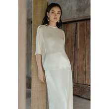 Elbow Sleeve Crepe Top Nằm Trong Bst Ss24 By