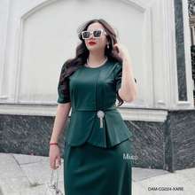 Đầm Peplum Jolie Cg024, Chất Liệu Mềm