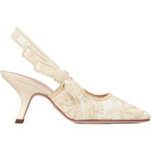 Giày Cao Gót Nữ J a Slingback Pump White And