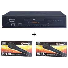 Đầu Dvd Karaoke Ar-36Md (Đen) + 2 Micro Có