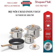 Bộ Nồi Kèm Chảo Inox 5 Đáy