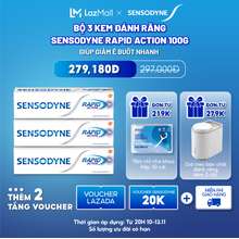 Bộ 3 Kem đánh răng Rapid Action 100g giúp