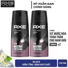 Combo 2 Xịt khử mùi toàn thân nam Black