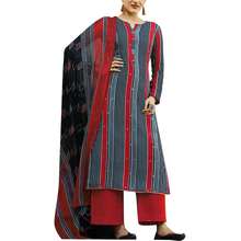 Long Rayon Printed Mirror Wk Salwar Kameez Suit