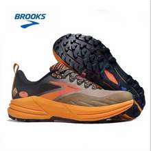 Brooks Cascadia 16 Kaki Nâu Giày Leo Núi Giày 