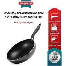 Chảo Sâu Lòng Sunhouse Phi 20-30Cm (Đen)