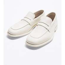 Giày moccasin nam màu trắng Zara authentic