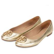 Giày Bệt Claire Ballet Flat Mettalic Tumbled