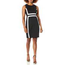 Calvin Klein Women 39 S Sleeveless Colorblock Sheath Dress