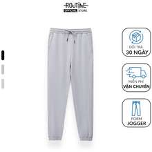 Quần Jogger Nam Texture Trơn Co Giãn -