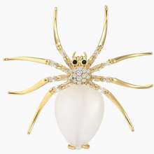 Cài Áo Nữ Spider Đá Trắng BR587 Màu