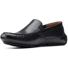 Giày Lười Nam Markman Plain Black Leather