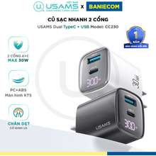 Bộ Sạc Nhanh 30W Hai Cổng (Us) A + C Màn