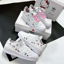 Giày Thể Thao Nữ Adidas Originals Forum ‘Hello Kitty’ ‘White’,Sò Hello Kitty Trắng Hồng