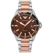 Emporio Diver Brown Dial Bạc Mens Watch Ar11340 