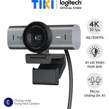 Webcam Mx Brio 4K Ultra Hd Đenxám Hàng Chính